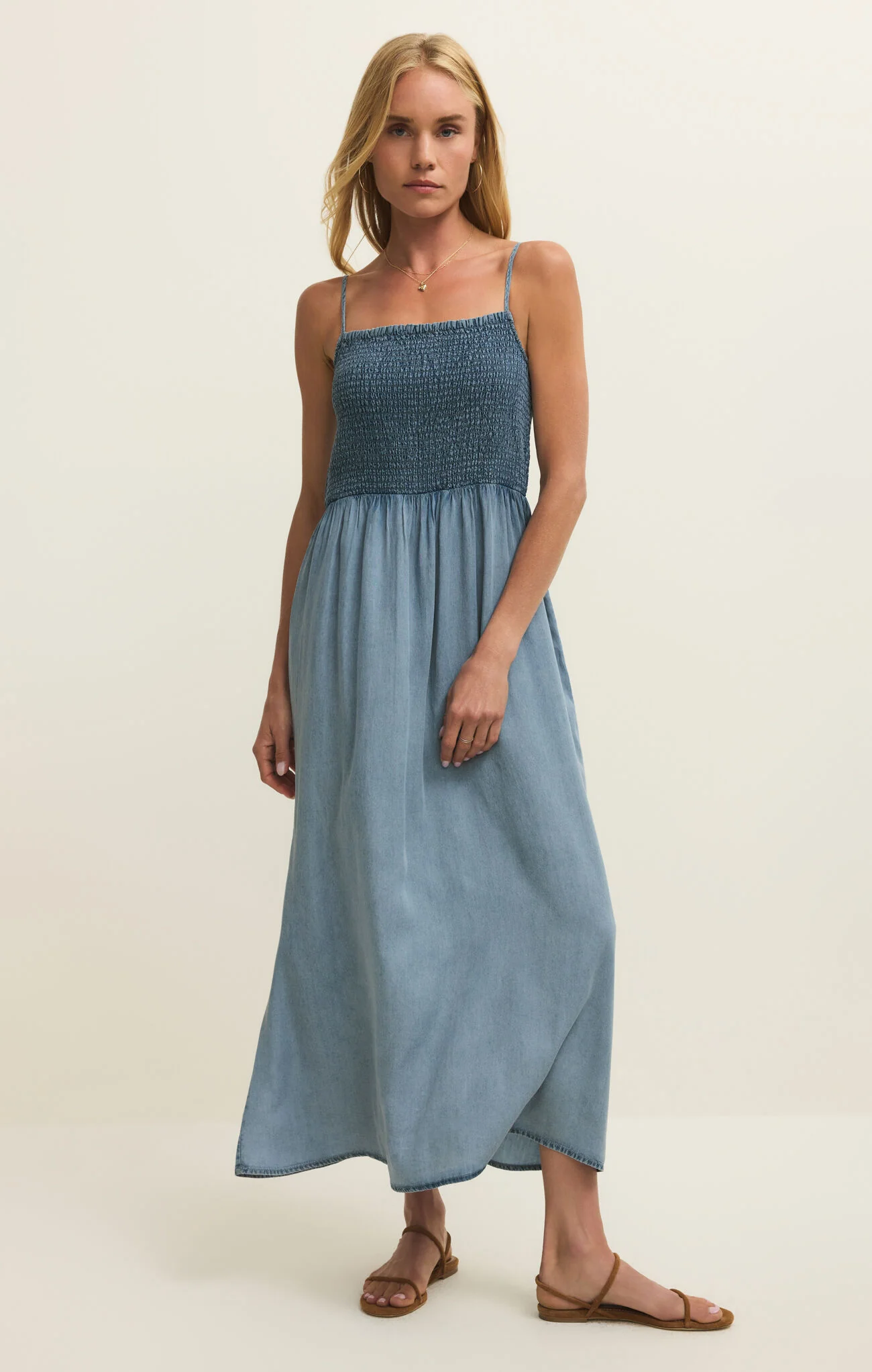 Bayside Chambray Midi Dress - Image 3