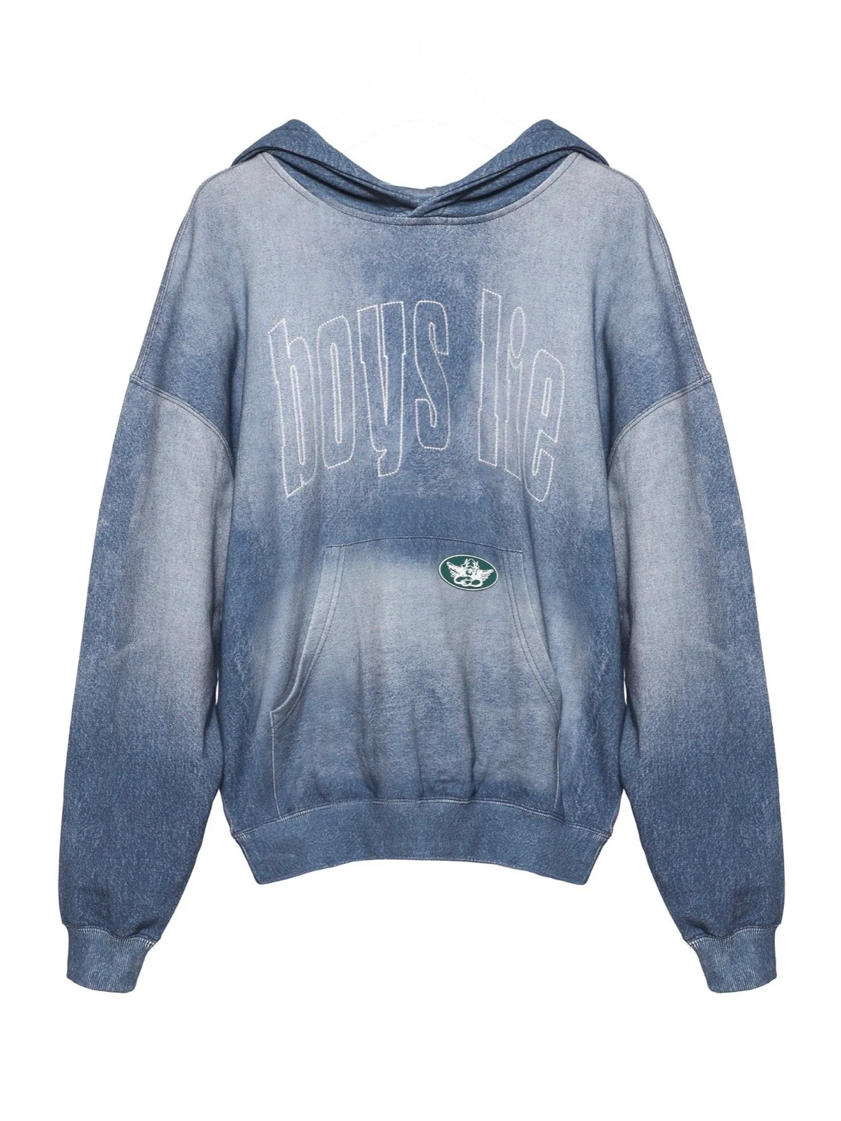 Boys Lie DONE DENIM RACER HOODIE - Image 3