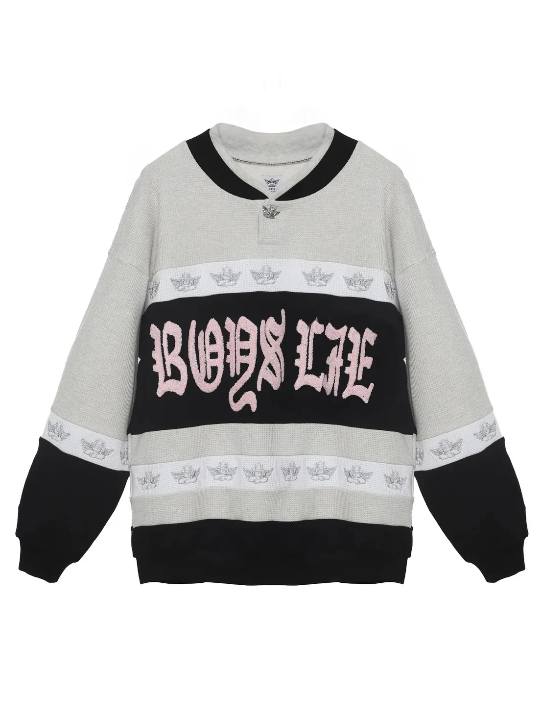 Boys Lie High Class Private School Thermal Rider Crew - Image 3