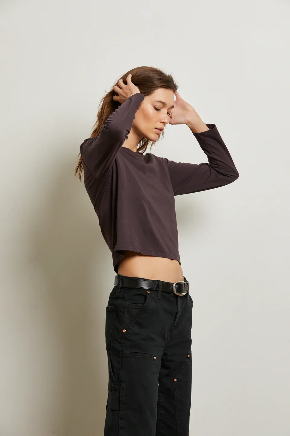Bruce Cocoa Powder Long Sleeve Tee - Image 4