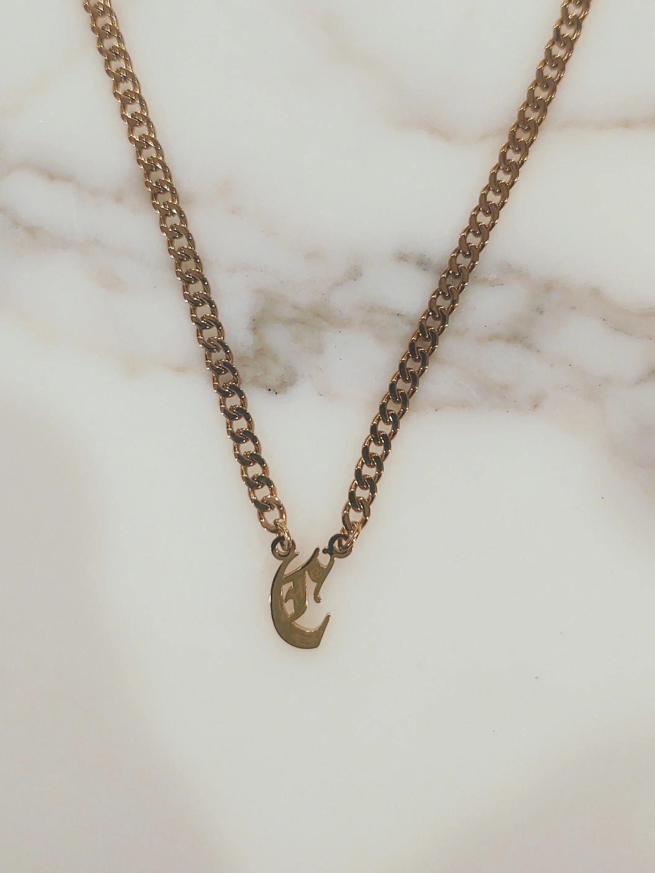 Newport Gothic Initial Choker is - Image 3