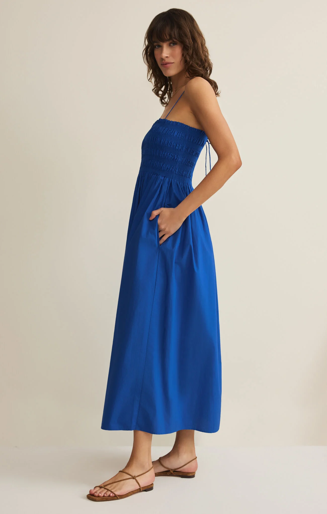 Z Supply Cornelia Poplin Midi Dress - Image 3