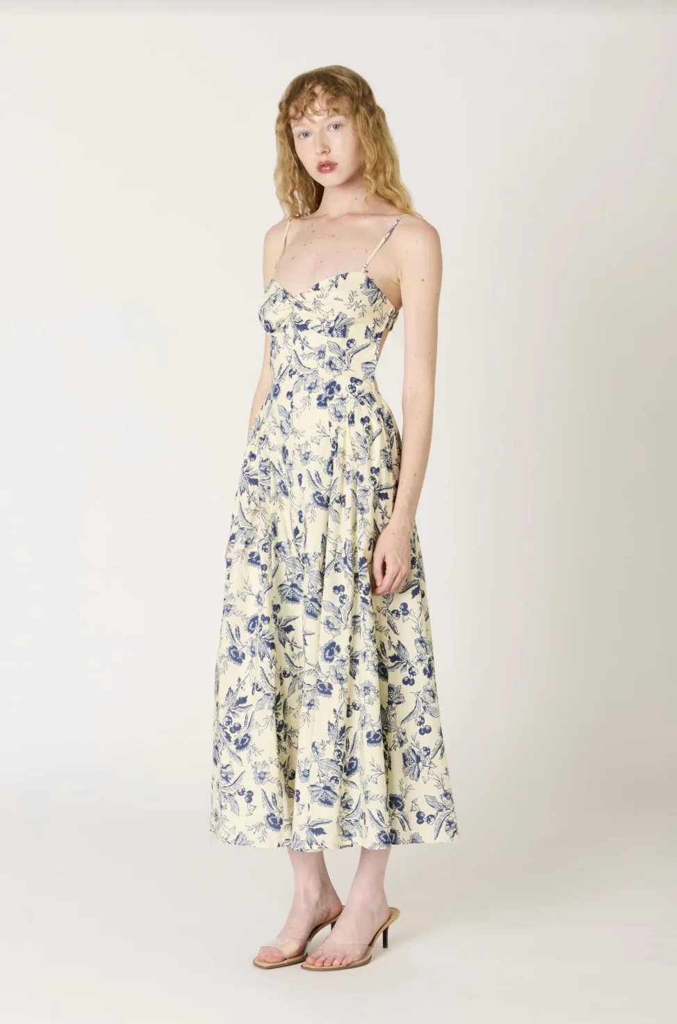 NIA Destene Floral Midi Dress - Image 4