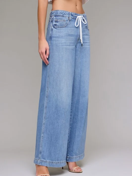 Hidden Draw String Light Weight Jean - Image 3