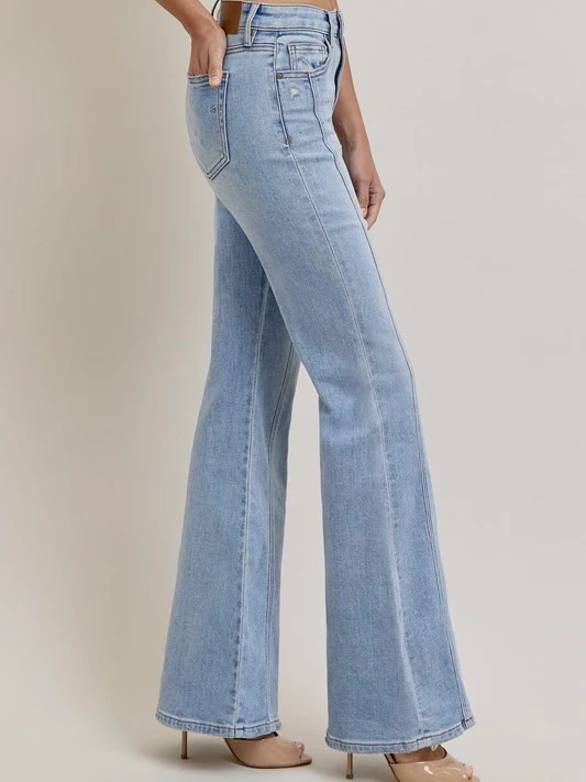 High Rise Happi Flare Moto Seamed - Image 3