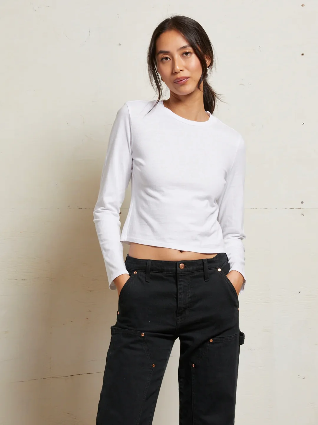 Jamie Recycled Cotton Long Sleeve Tee - Image 3