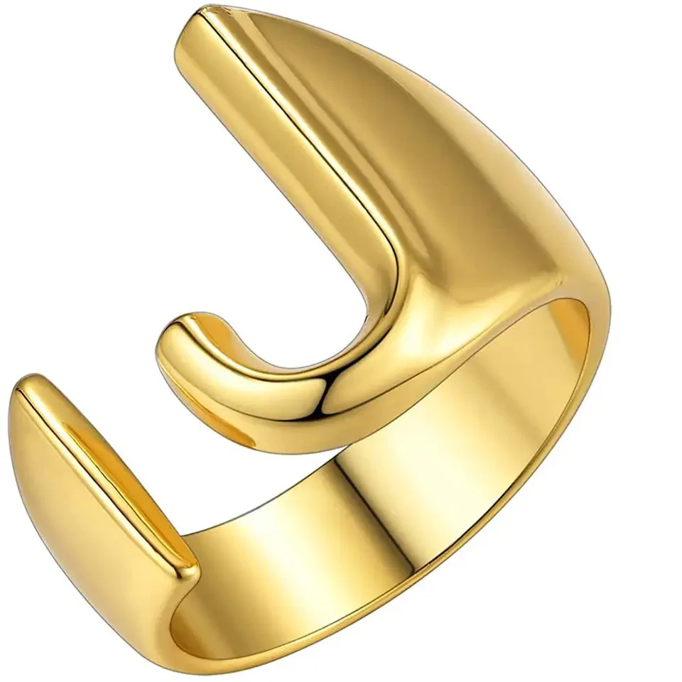 Lido Bold Initial Ring - Image 11