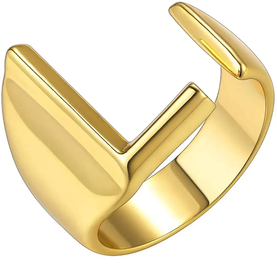 Lido Bold Initial Ring - Image 13