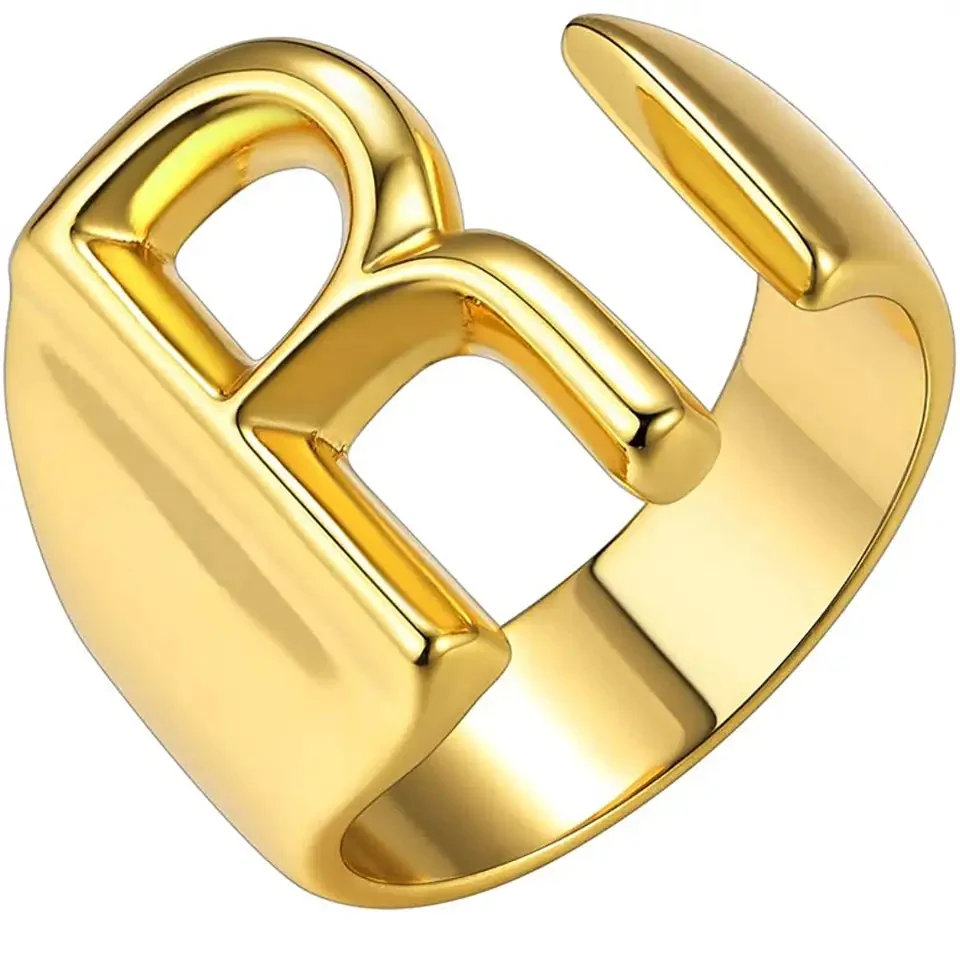 Lido Bold Initial Ring - Image 18