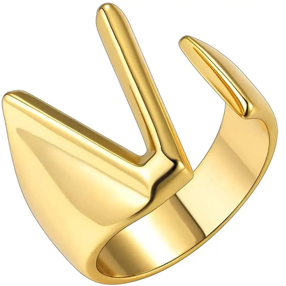 Lido Bold Initial Ring - Image 21