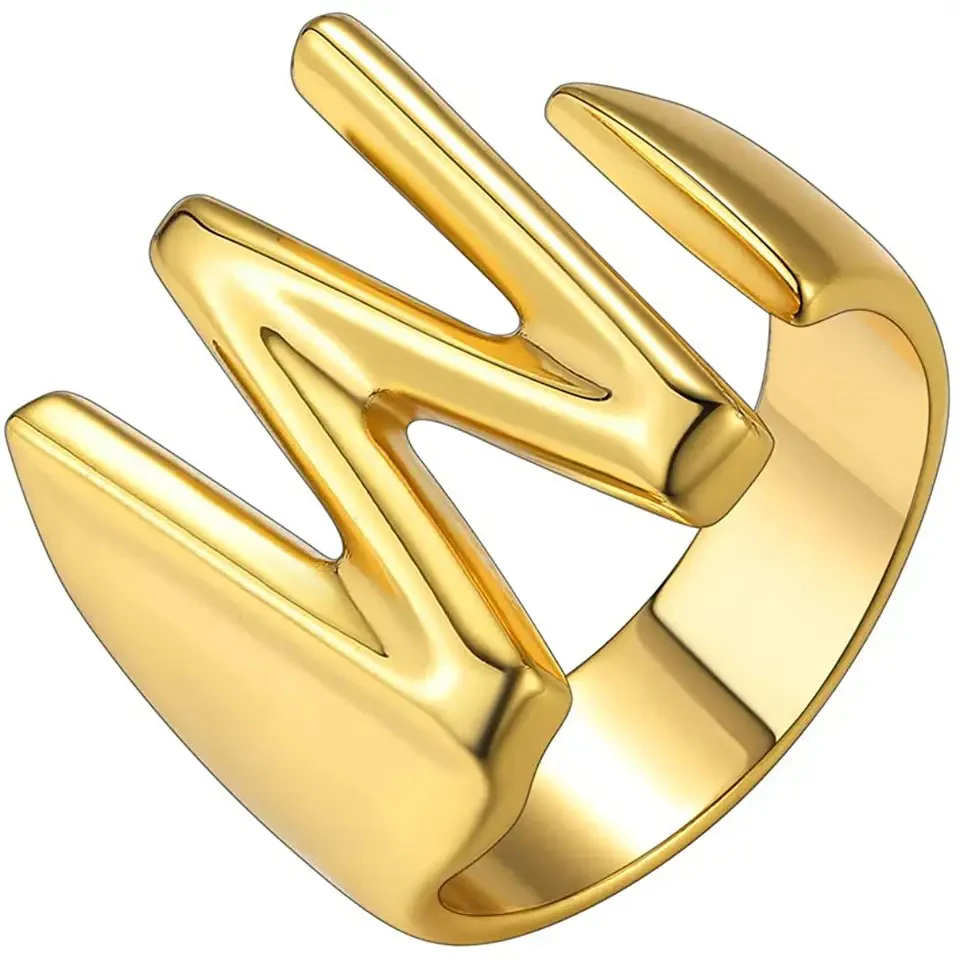 Lido Bold Initial Ring - Image 22