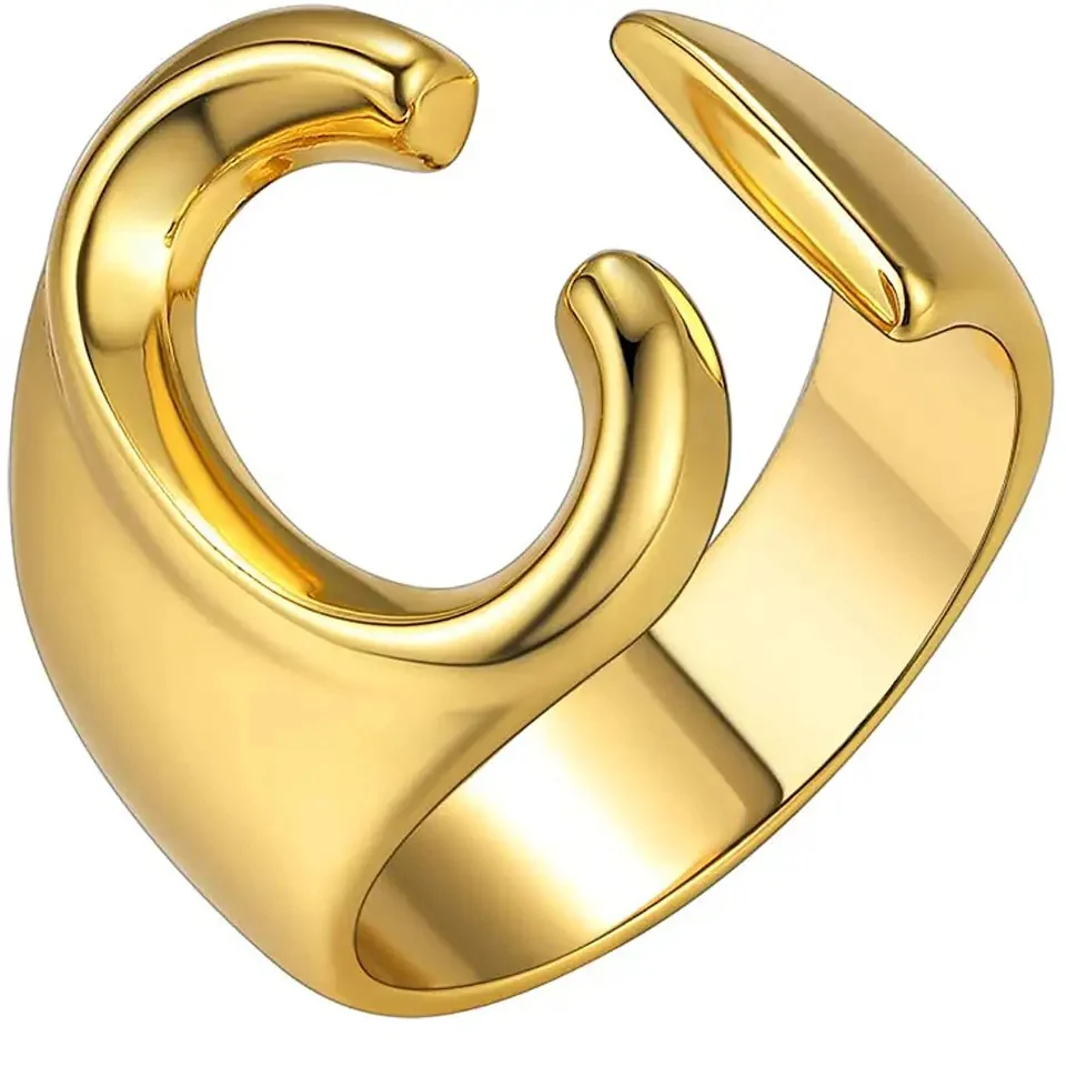 Lido Bold Initial Ring - Image 7