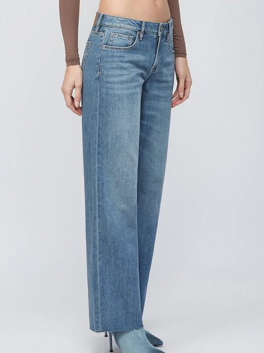 Logan Low Rise Super Soft Wide Leg Jean - Image 3