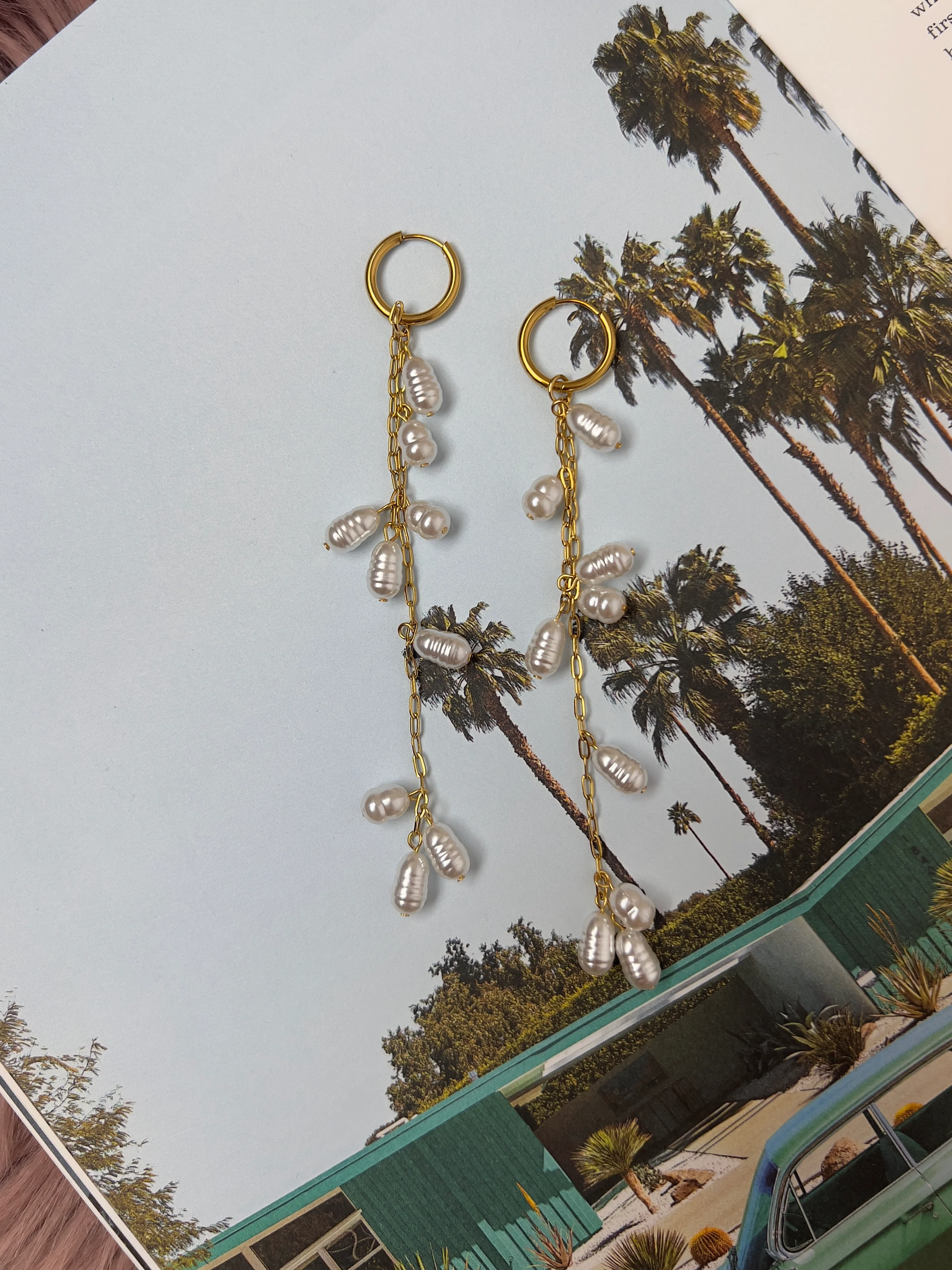 Priscilla Pearl Dangle Earring - Image 2