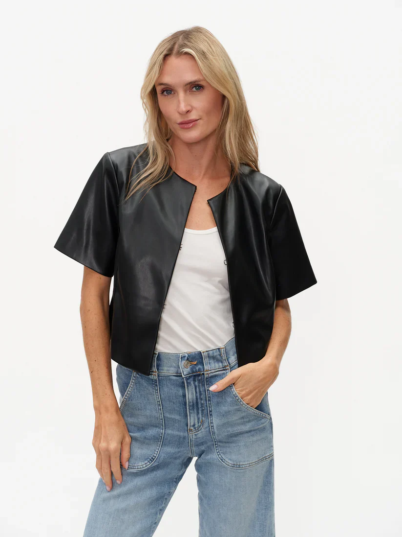 Quinn Faux Leather Jacket - Image 3