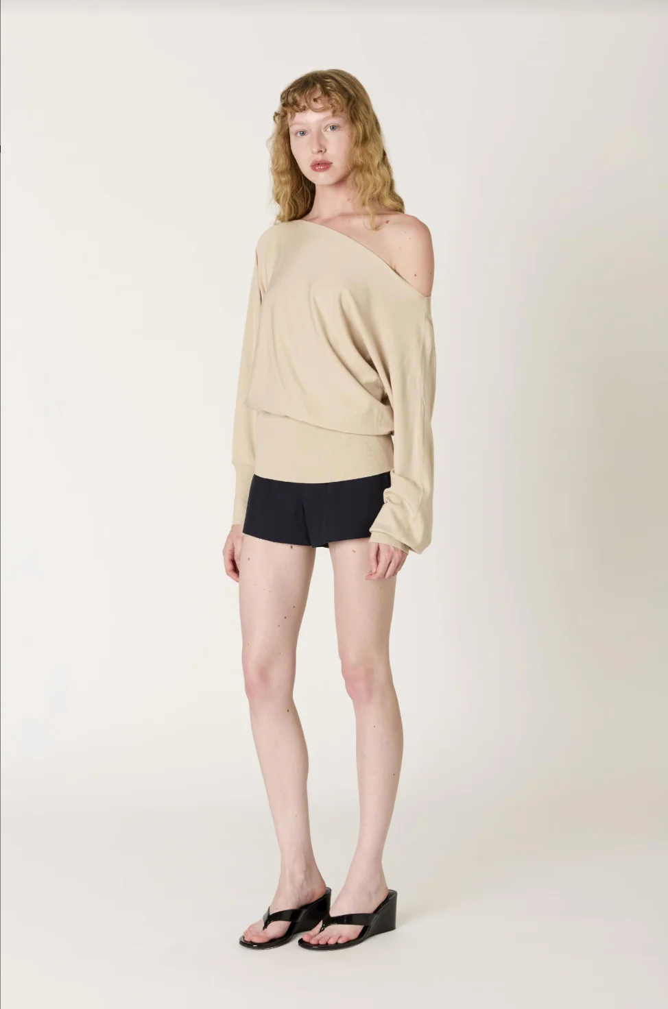 NIA Sabina Off-Shoulder Soft Knit Sweater - Image 2