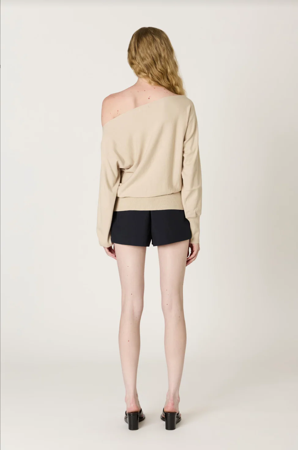 NIA Sabina Off-Shoulder Soft Knit Sweater - Image 3