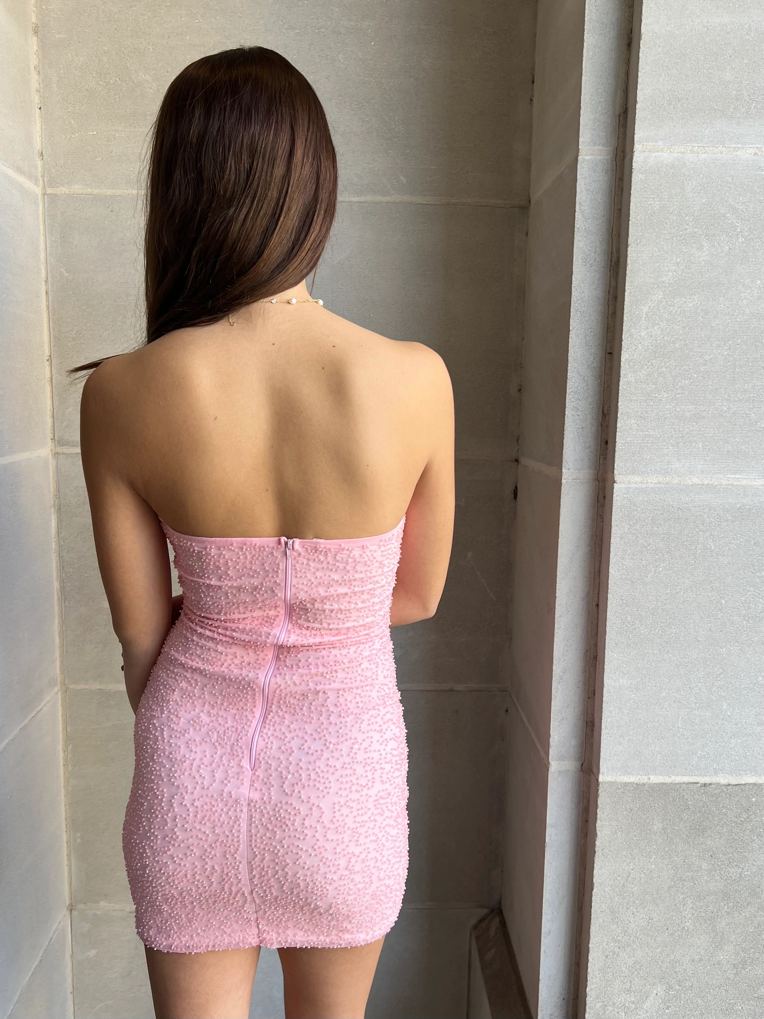 Sophia Sparkle Pink Dress - Image 3