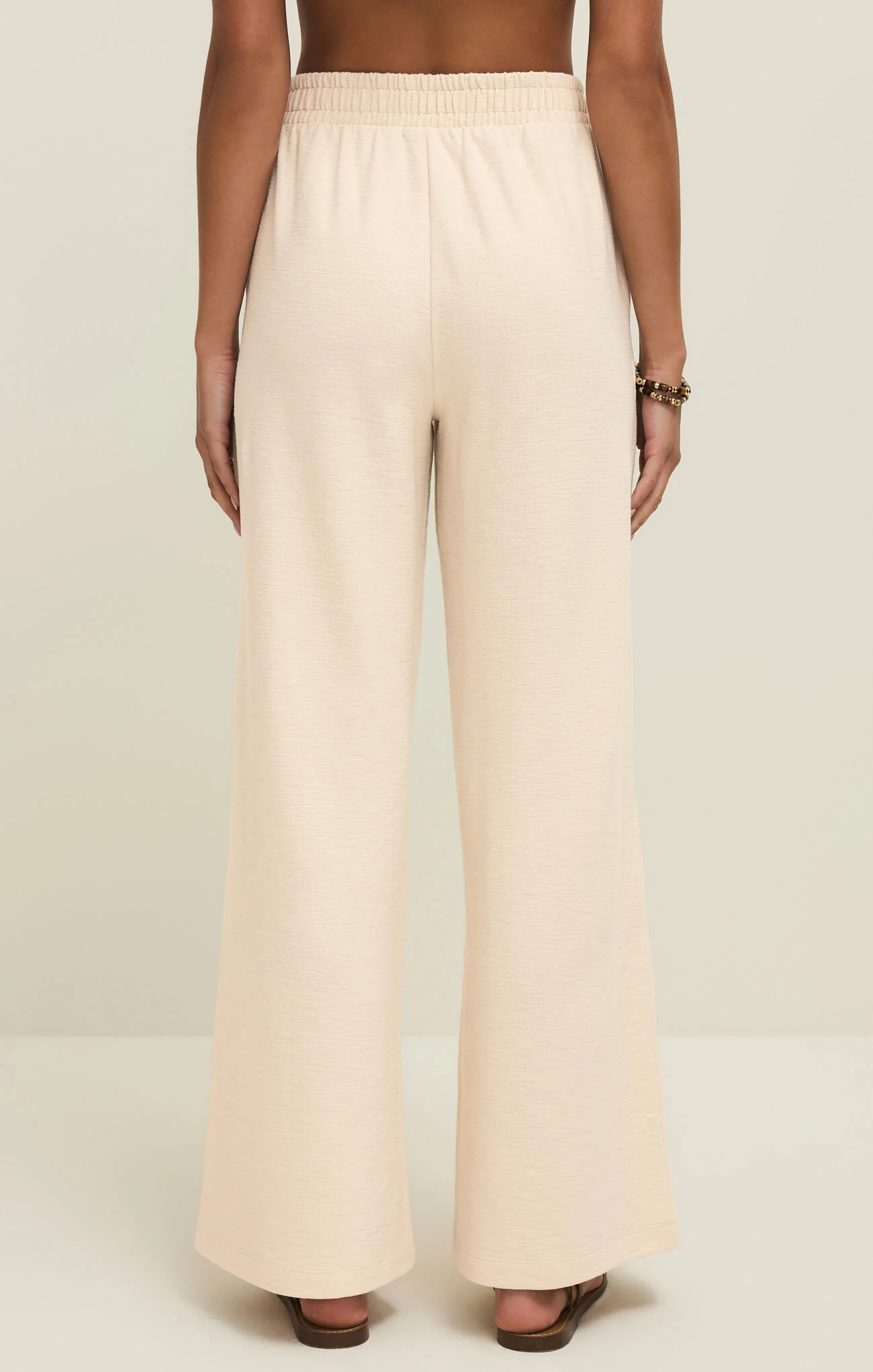 Z Supply Andre Wide Leg Pant Whisper White - Image 3