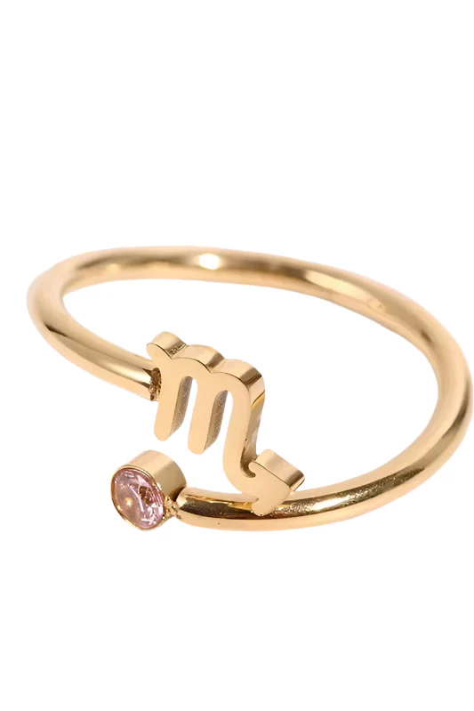 Zodiac Sign Stainless Steel Ring - Image 4